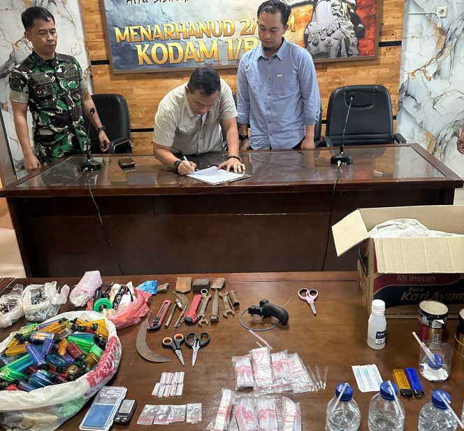 
					Kodam I/BB Selesaikan Permasalahan dan Serahkan Barang Bukti ke Kepolisian