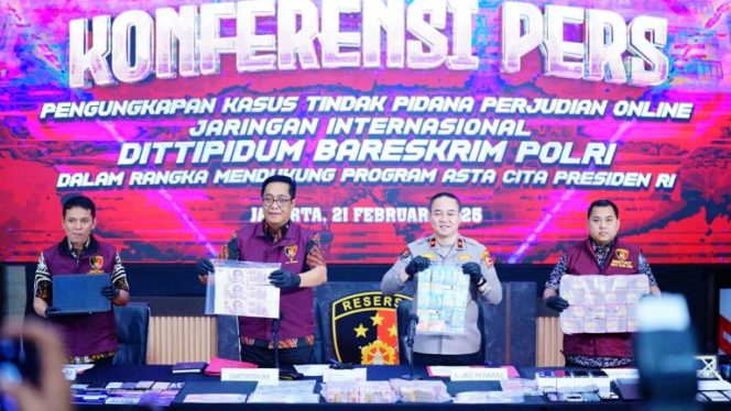 
					Bareskrim Polri Bongkar Jaringan Judi Online Internasional 1XBET, 9 Tersangka Diamankan
