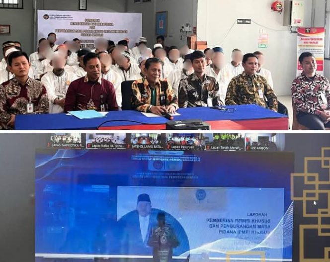 
					Lapas Narkotika Lakukan Kegiatan Pemberian Remisi Khusus Idul Fitri 1446 H Bagi Napi Secara Simbolis