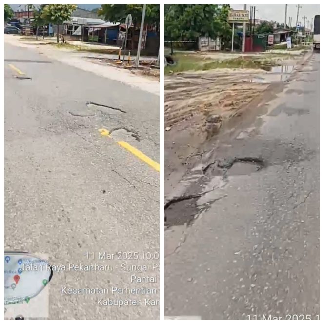 
					Proyek MY Jalan Lintas Pekanbaru – Muara Lembu Memprihatinkan, Diduga Tidak Ada Pemeliharaan