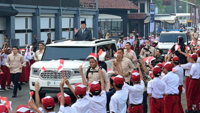 
					Ket photo: Presiden Prabowo Subianto hadir dalam pameran pertahanan Indo Defence 2025 Expo & Forum, yang digelar di JIEXPO Kemayoran, Jakarta, pada Rabu, 11 Juni 2025. Foto: BPMI Setpres/Muchlis Jr.